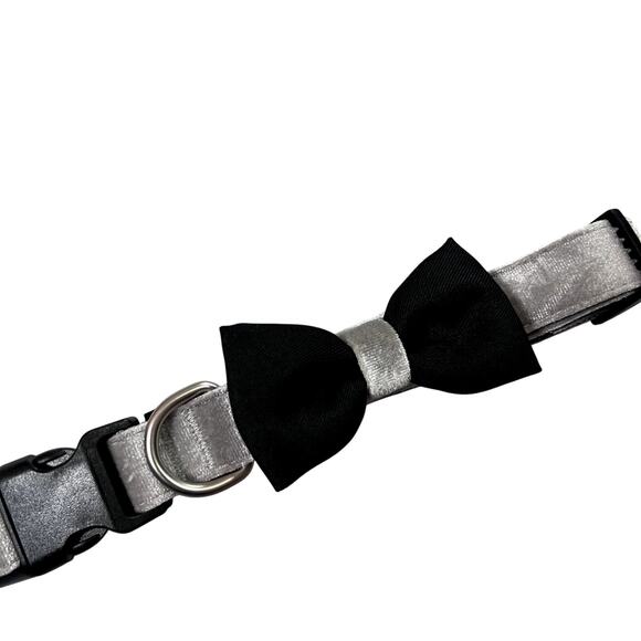 Merry & Bright Bow Dog Collar Sz Large - Picture 2 of 4